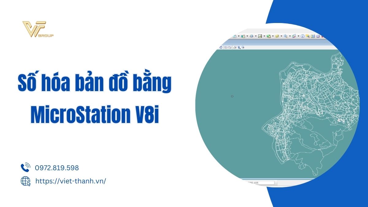 số hóa bản đồ bằng microstation v8i