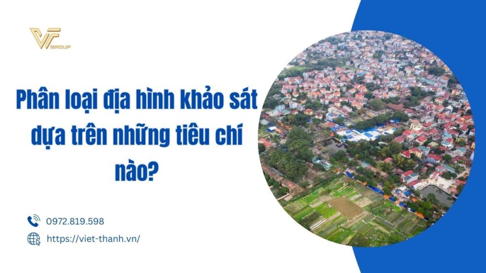 phân loại cấp địa hình khảo sát"