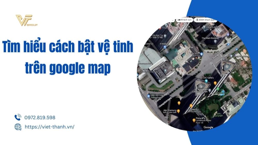cách bật vệ tinh trên google map