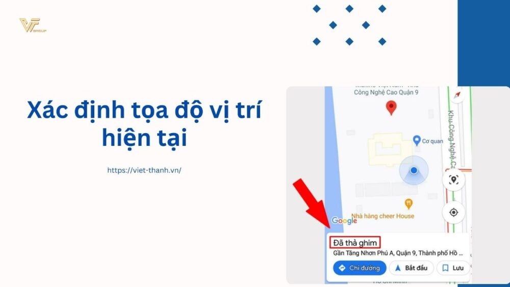 Xác định tọa độ vị trí hiện tại