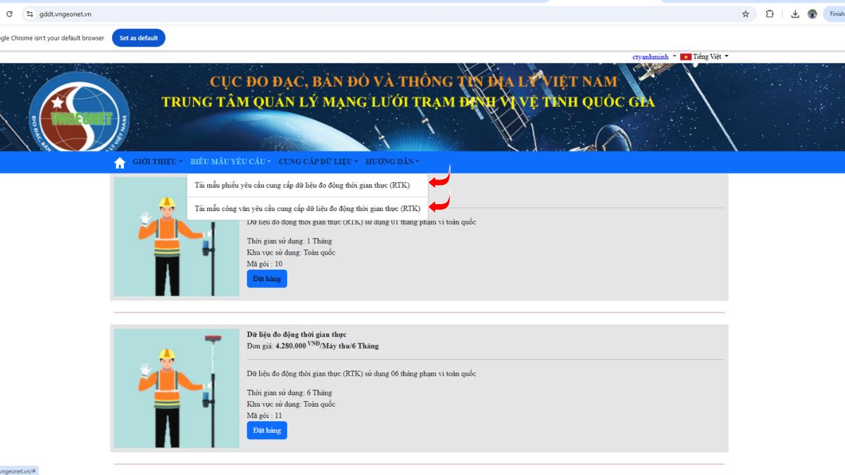 Cách đăng ký gia hạn cors cục