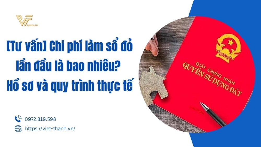 chi phí làm sổ đỏ lần đầu
