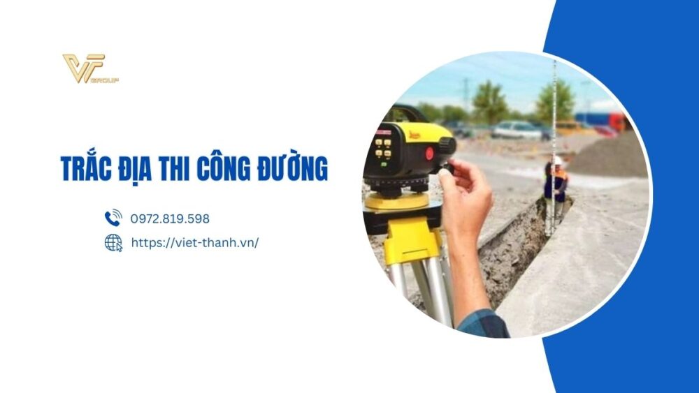 Trắc địa thi công đường