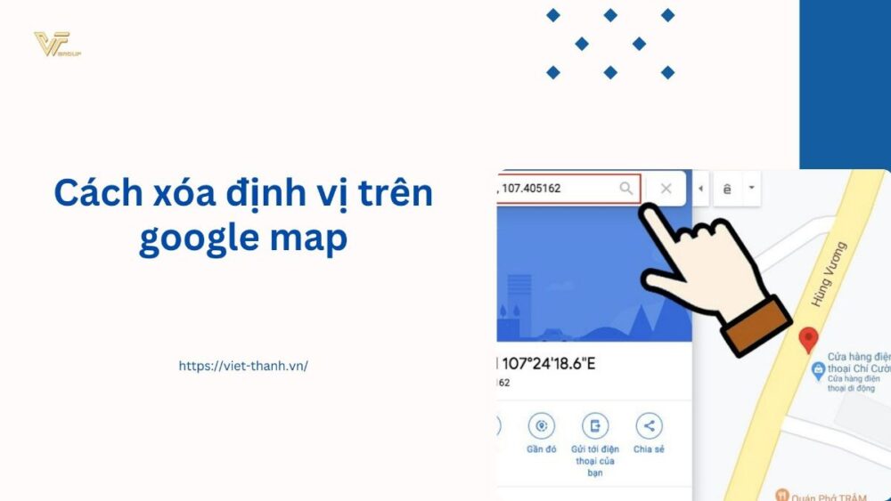 Cách xóa định vị trên google map