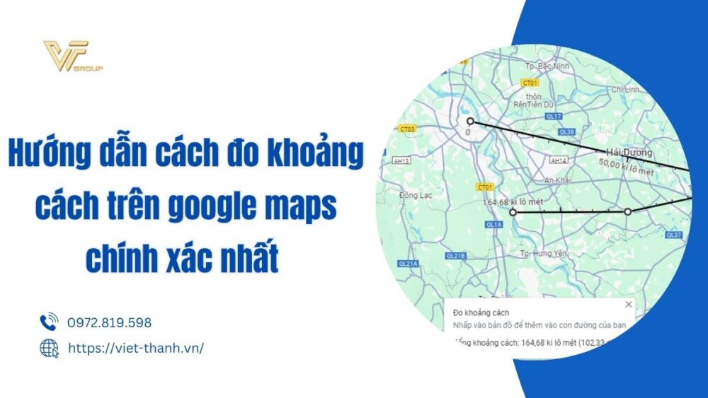 đo khoảng cách trên google map