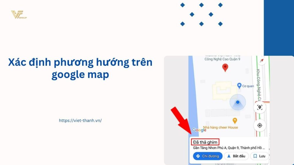 Xác định phương hướng trên google map