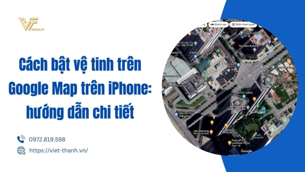 Cách bật vệ tinh trên Google Map trên iPhone