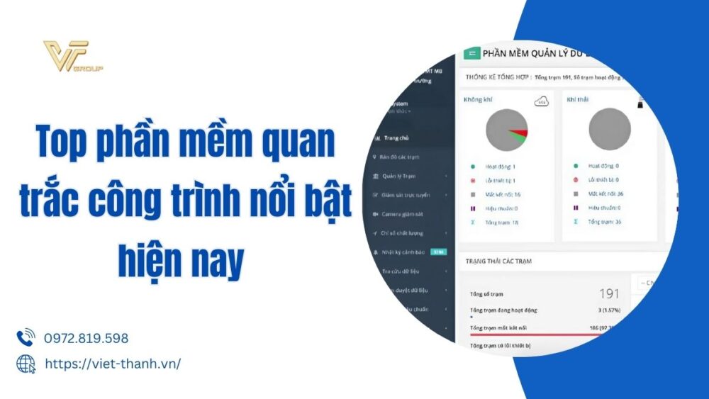 phần mềm quan trắc công trình