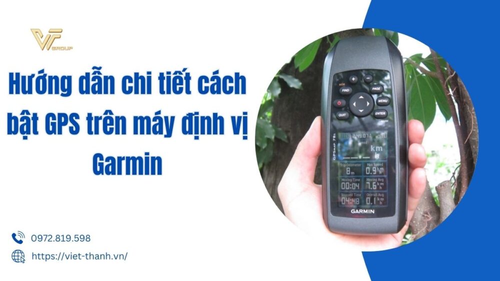 Cách bật GPS trên máy định vị Garmin