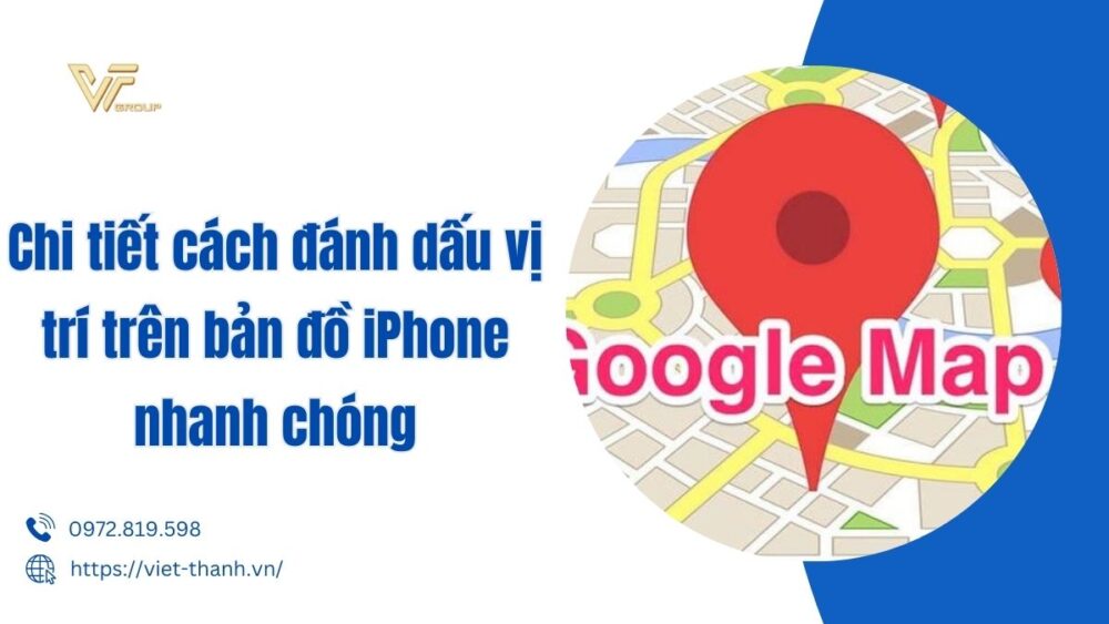 cách đánh dấu vị trí trên bản đồ iphone