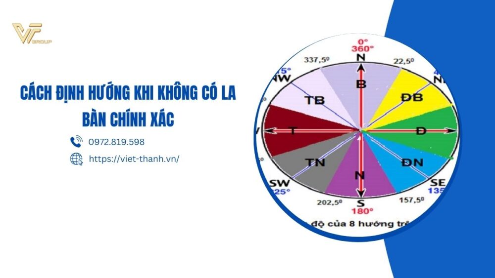 Cách định hướng khi không có la bàn