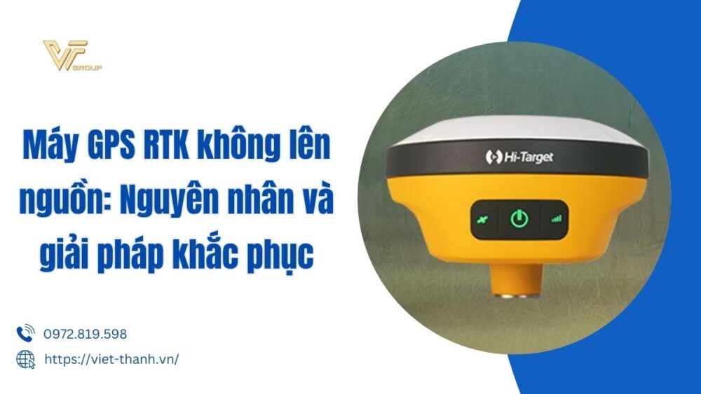 Máy GPS RTK không lên nguồn