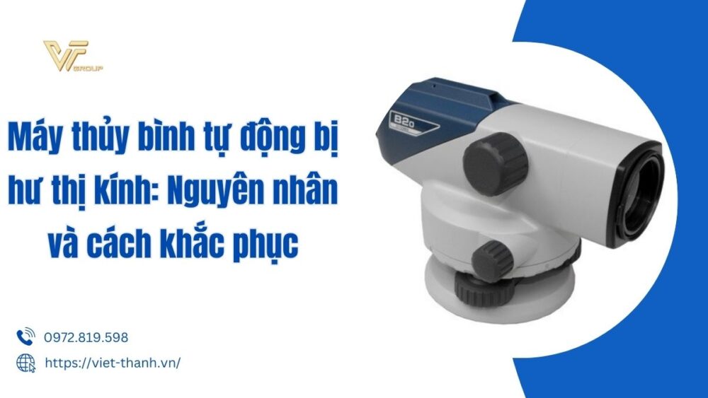 Máy thủy bình tự động bị hư thị kính
