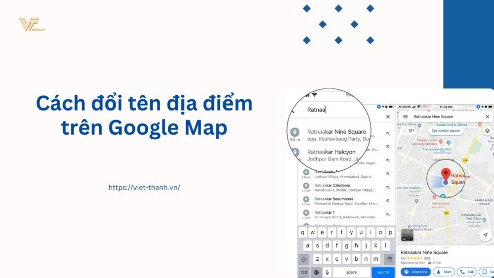 Cách đổi tên địa điểm trên Google Map