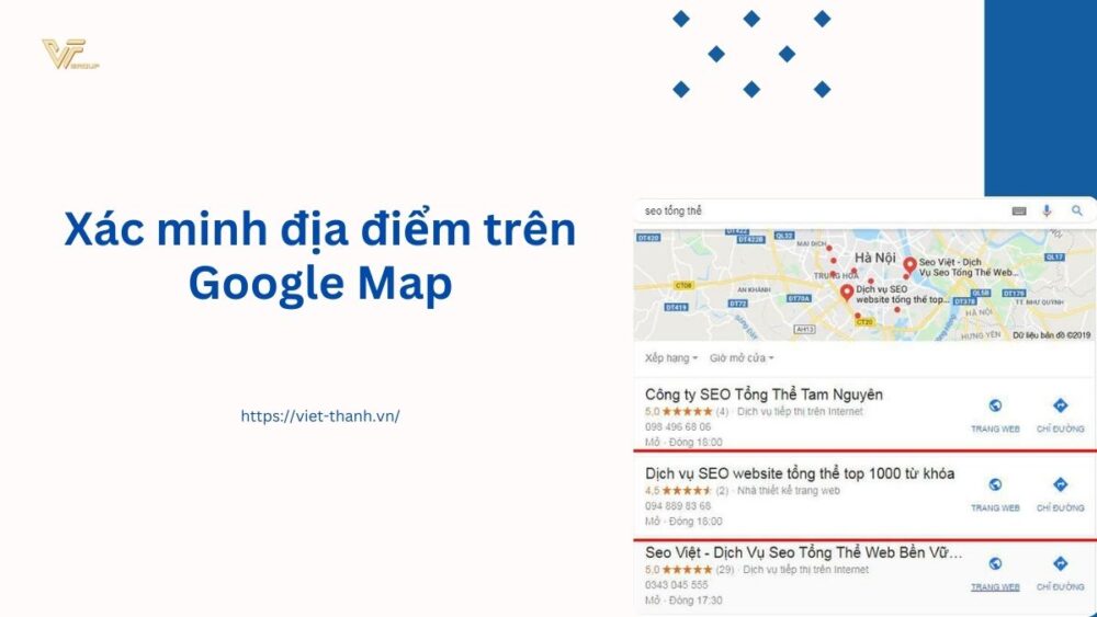 Xác minh địa điểm trên Google Map