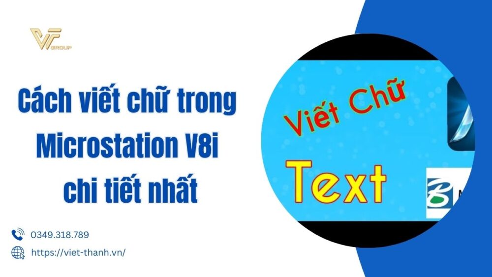 cách viết chữ trong microstation v8i
