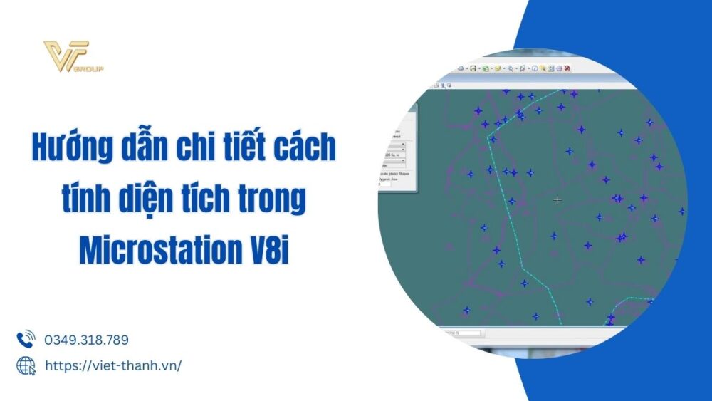 cách tính diện tích trong microstation v8i