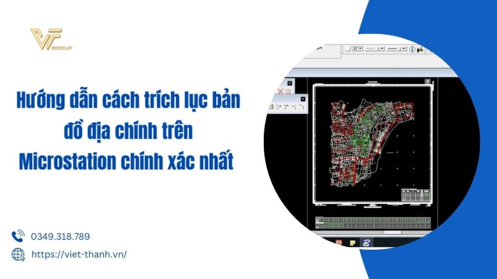 trích lục bản đồ địa chính trên microstation