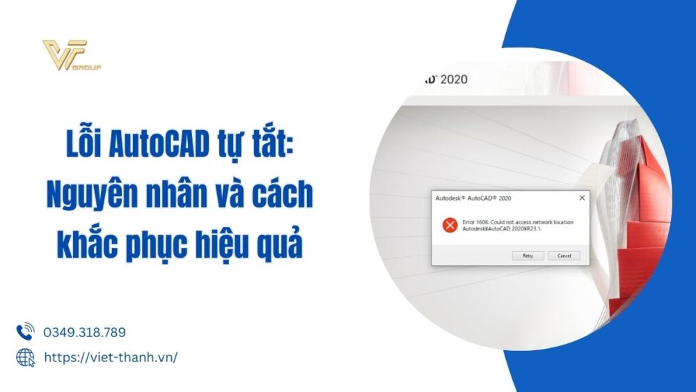 lỗi autocad tự tắt