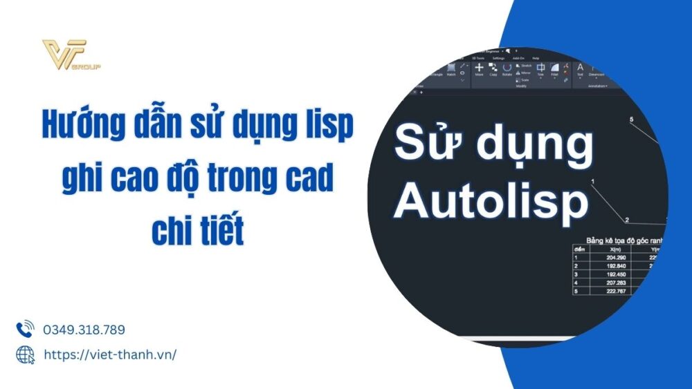 lisp ghi cao độ trong cad
