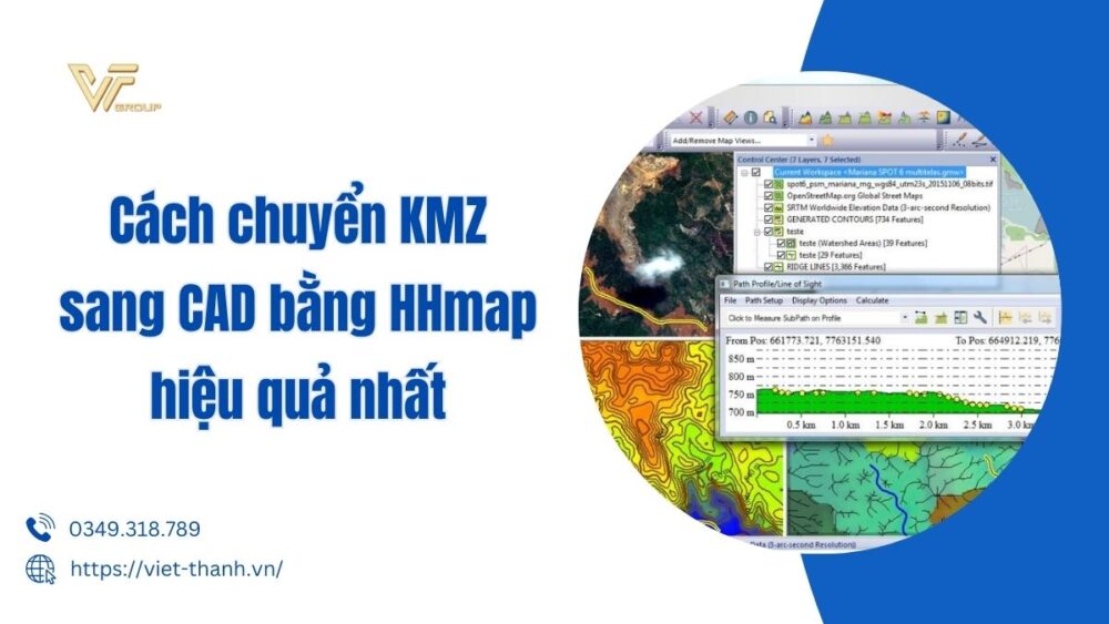 chuyển kmz sang cad bằng hhmap