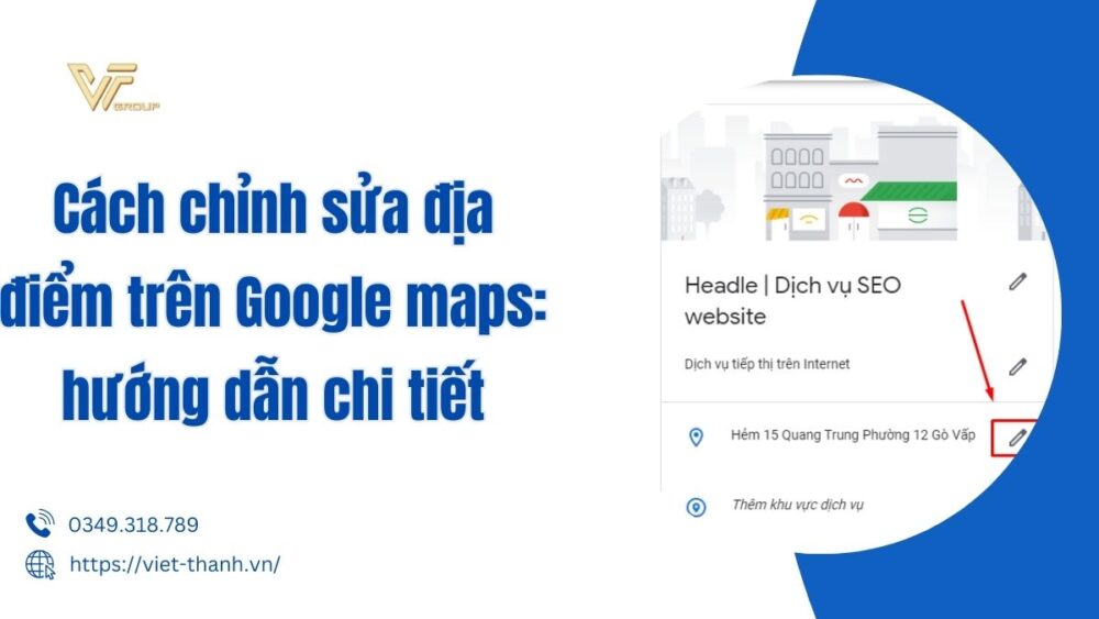 chỉnh sửa địa điểm trên google maps
