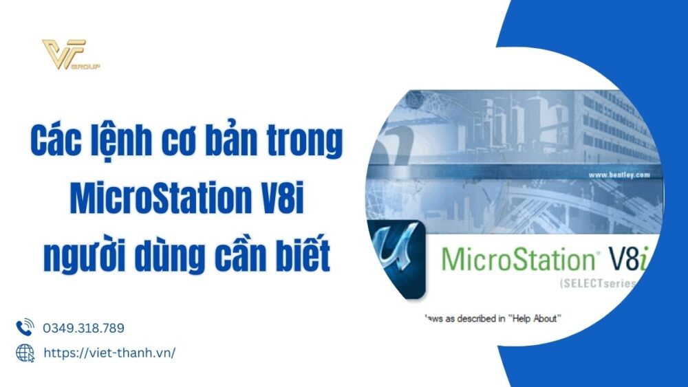 các lệnh cơ bản trong microstation v8i