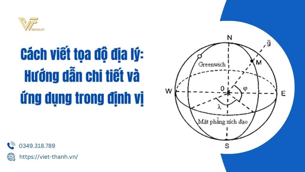 cách viết toạ độ địa lí