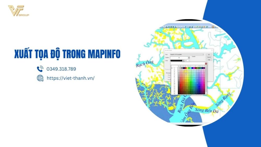 Xuất tọa độ trong mapinfo