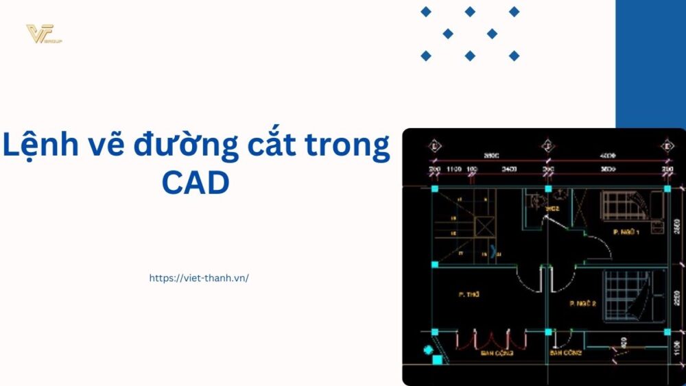 Lệnh vẽ đường cắt trong CAD