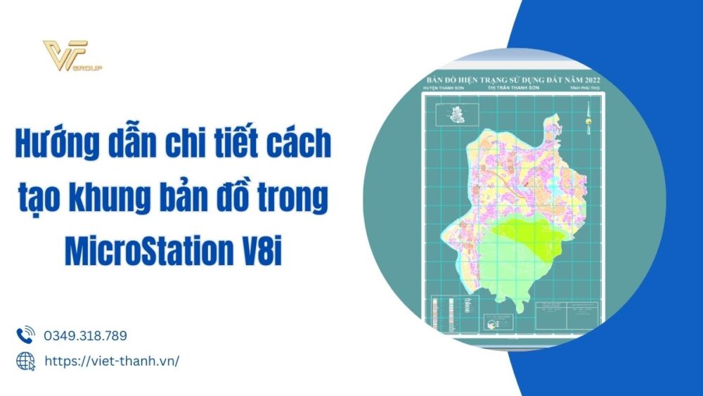 tạo khung bản đồ trong microstation v8i