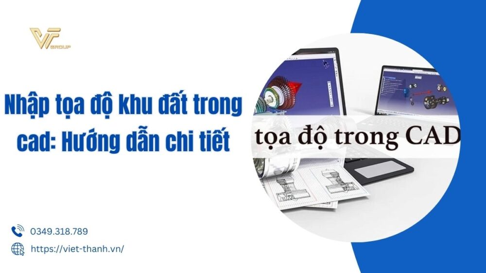 nhập tọa độ khu đất trong cad