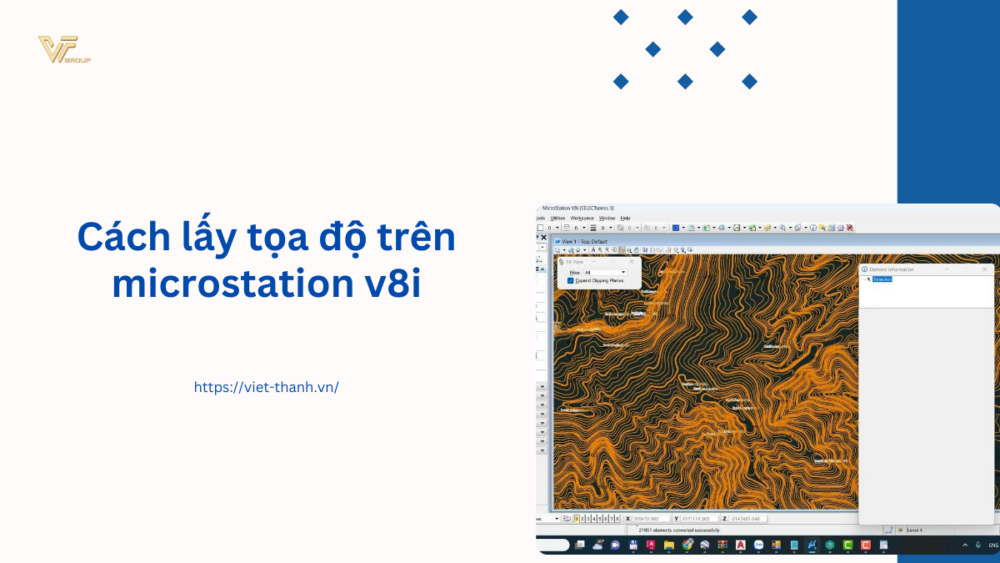 Cách lấy tọa độ trên microstation v8i