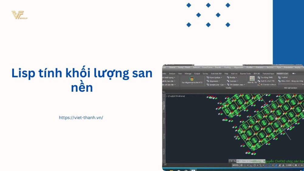 Lisp tính khối lượng san nền