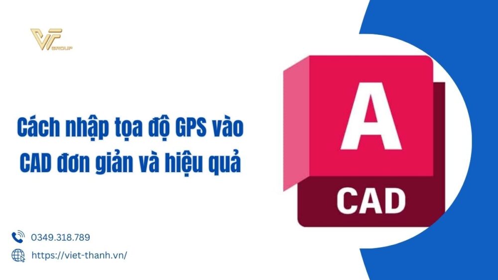 nhập tọa độ gps vào cad