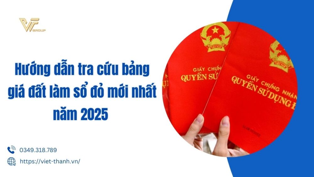 bảng giá đất làm sổ đỏ