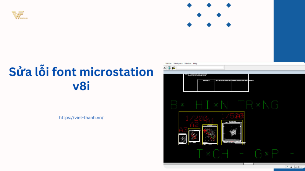 Sửa lỗi font microstation v8i
