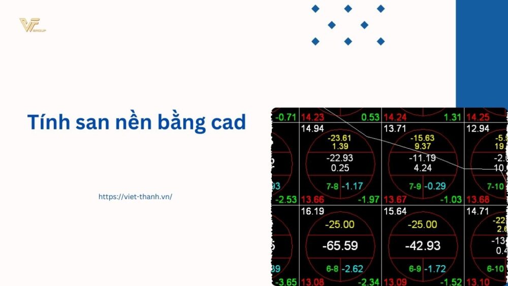 Tính san nền bằng cad