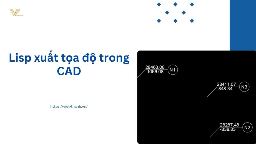 Lisp xuất tọa độ trong CAD