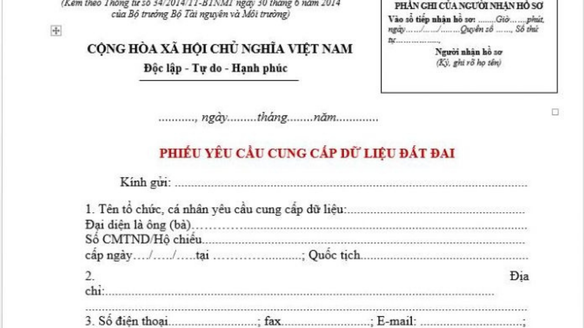 Cách viết Phiếu yêu cầu đo đạc chính xác và đầy đủ 1 Cách viết Phiếu yêu cầu đo đạc