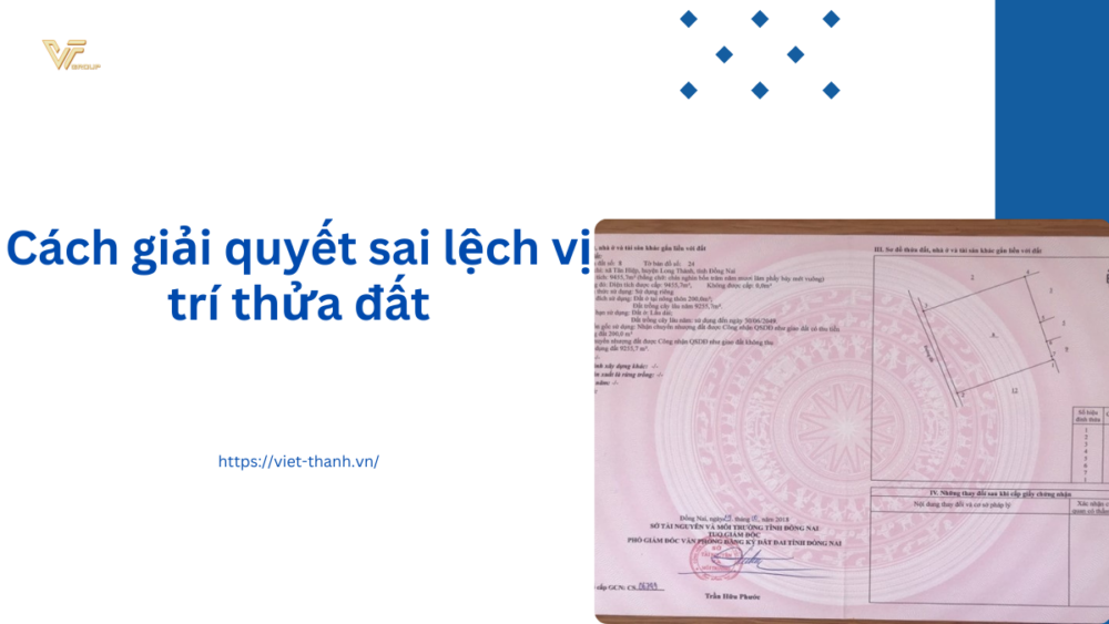 Cách giải quyết sai lệch vị trí thửa đất