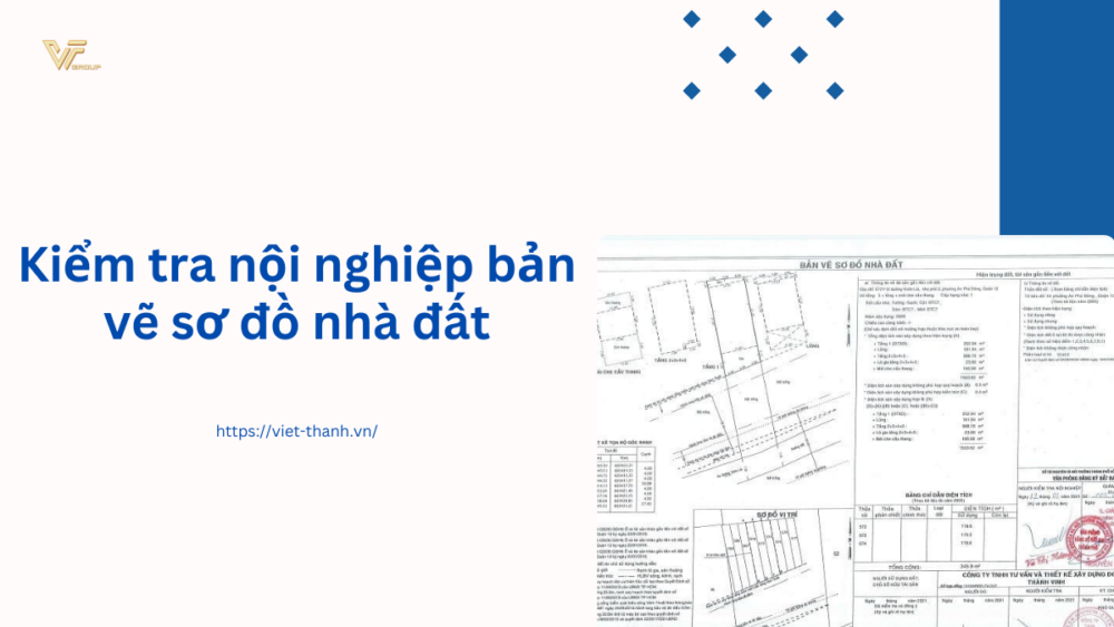 Kiểm tra nội nghiệp bản vẽ sơ đồ nhà đất