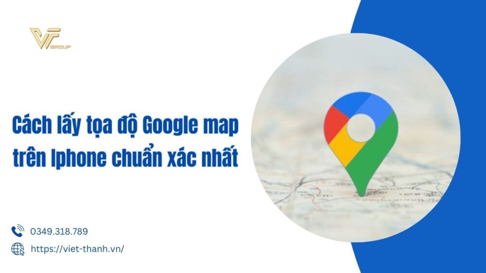 cách lấy tọa độ google map trên iphone