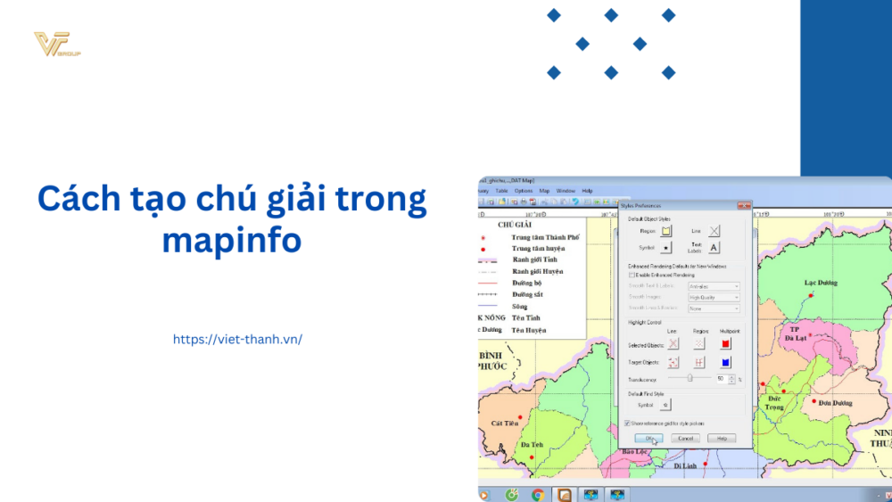Cách tạo chú giải trong mapinfo