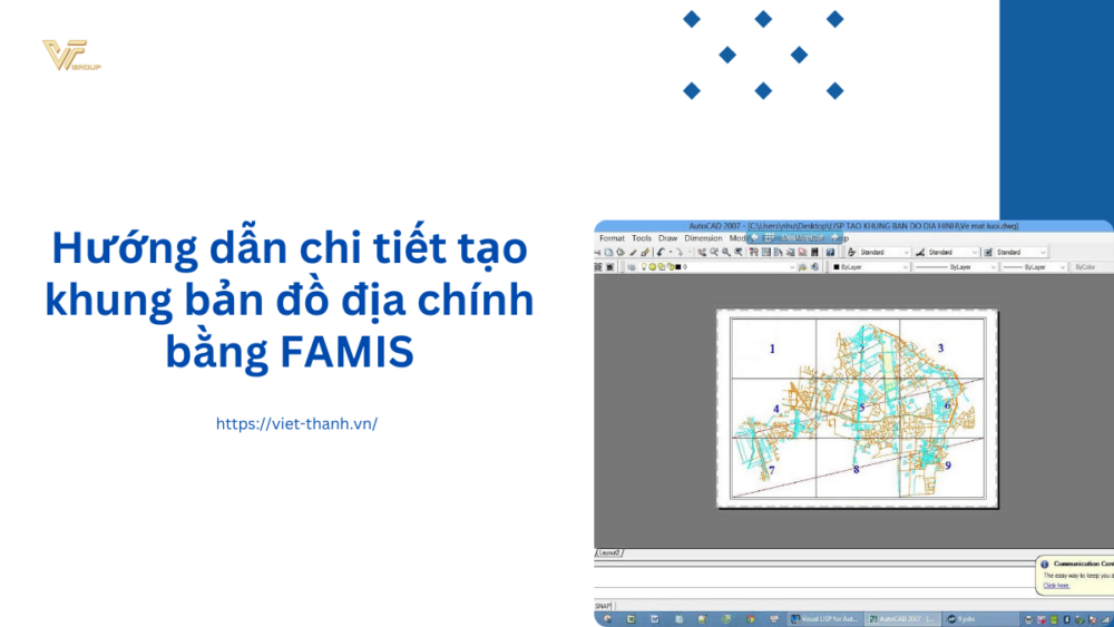 Hướng dẫn chi tiết tạo khung bản đồ địa chính bằng FAMIS