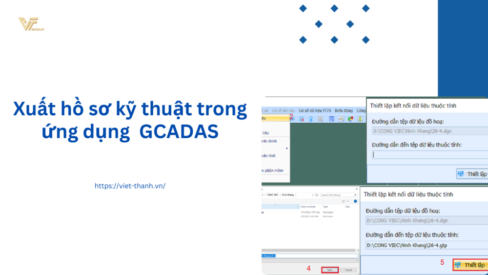 Xuất hồ sơ kỹ thuật trong ứng dụng GCADAS