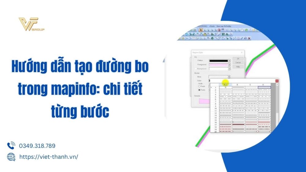 tạo đường bo trong Mapinfo