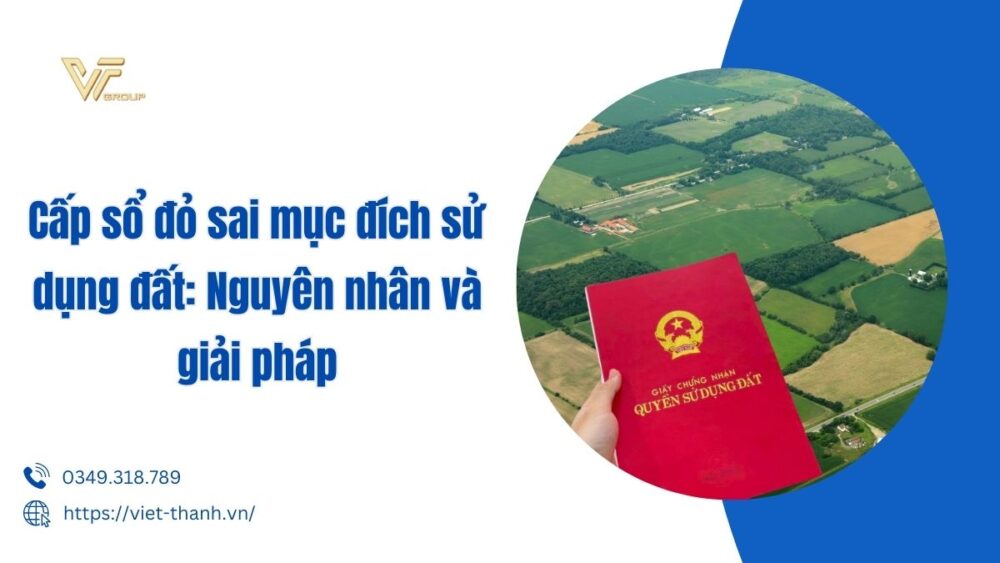cấp sổ đỏ sai mục đích sử dụng đất