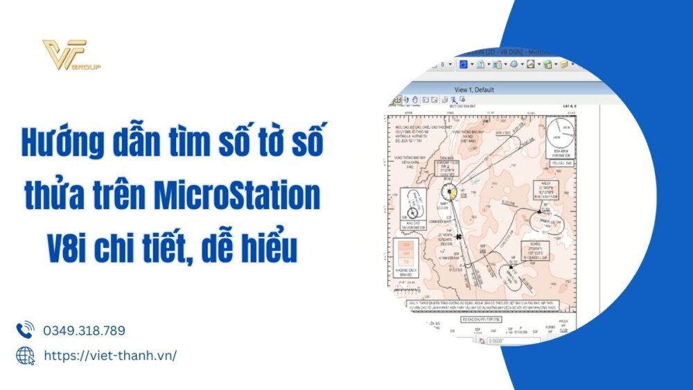 Hướng dẫn tìm số tờ số thửa trên MicroStation V8i