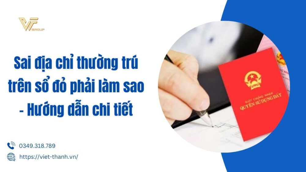 Sai địa chỉ thường trú trên sổ đỏ